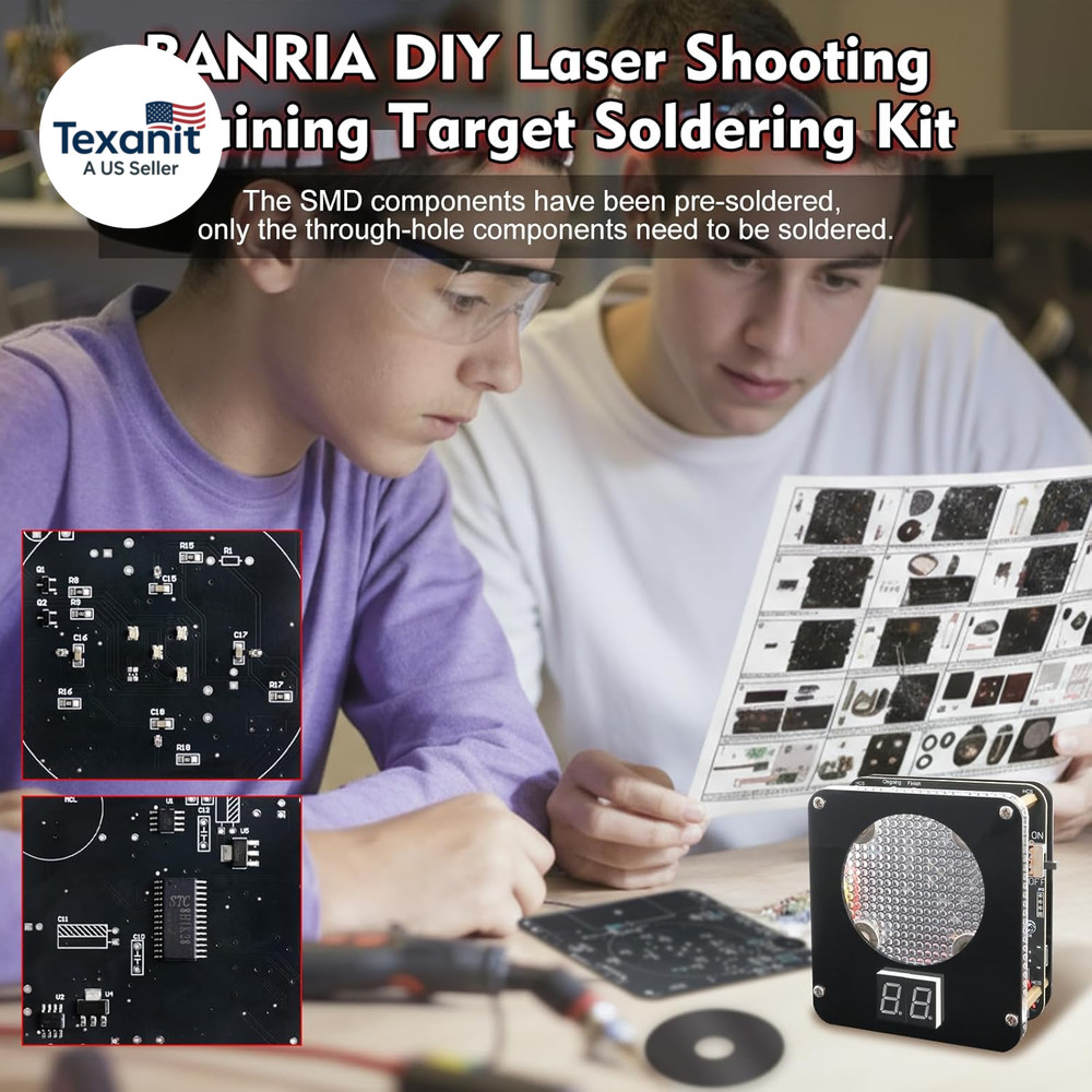 DIY Light-Sensitive Electronic Shooting Target Kit | Soldering Project with Digi