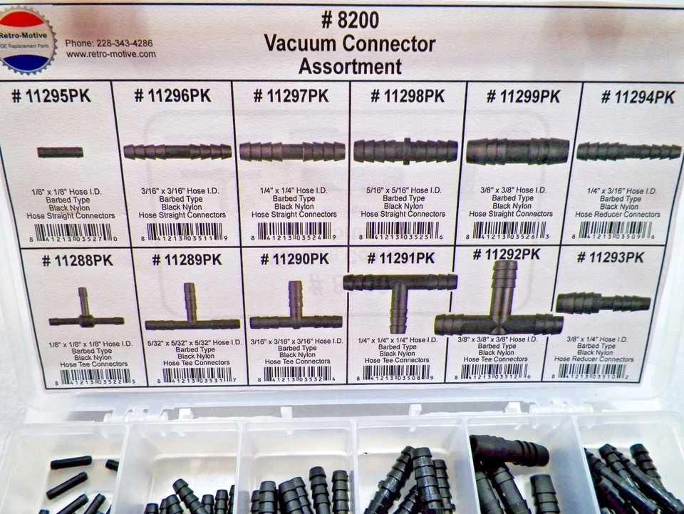 8200 Vacuum Connector Assortment