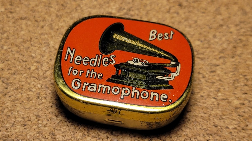 Best Gramophone phonograph Talking Machine needle tin - With Needles.