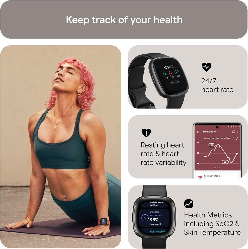 Fitbit Versa 4 Activity Tracker - Graphite