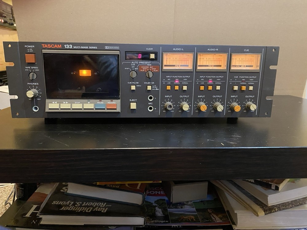 Tascam 133 2-Spd/3-Ch Syncaset Cassette Deck~Rackmount