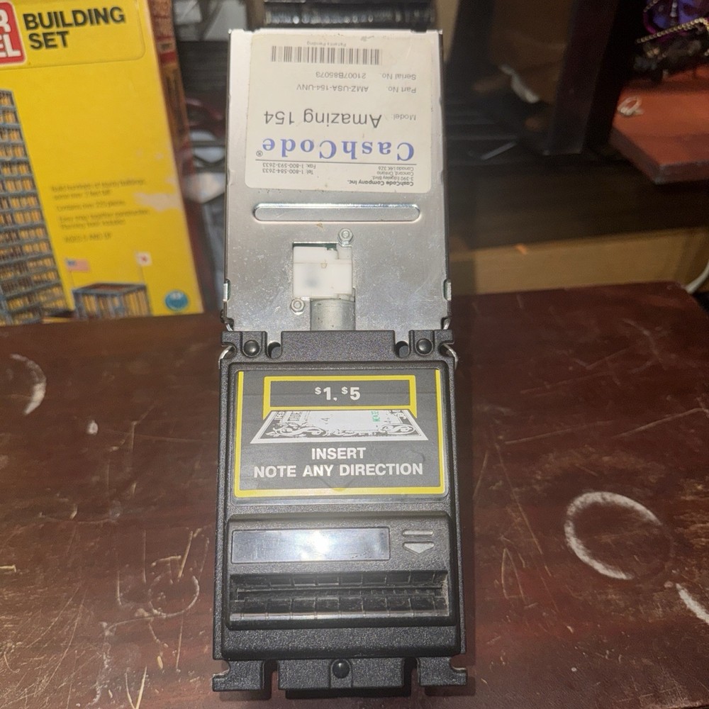 $1-$5 bill accept her cash code model 154