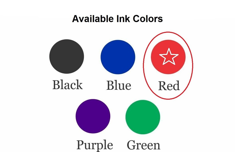 Ideal 170R Replacement Ink Pad Red Ink