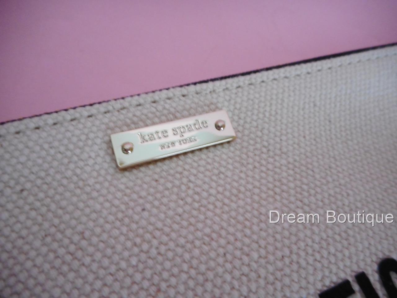 Disney Kate Spade ''Imagination Has No Age'' Walt Disney Canvas Clutch NWT