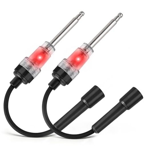 2PCS Spark Plug Tester, Inline Spark Tester, Ignition Coil Tester Tool for