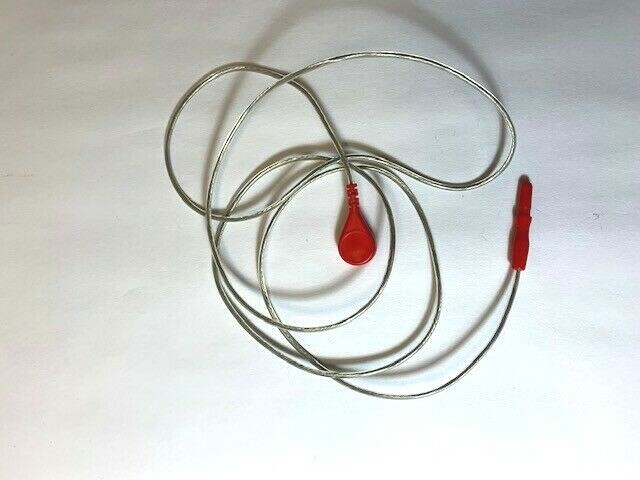 ECG LEADWIRE SINGLE SNAP/DIN 40" RED NEW