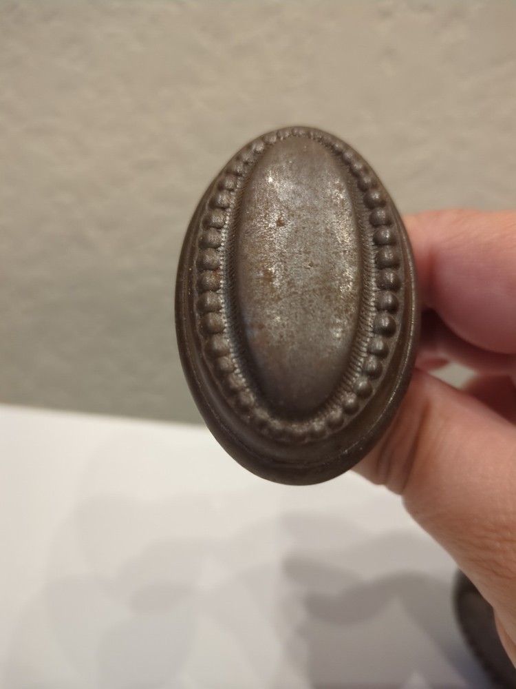 Vintage Oval Door Knob Set