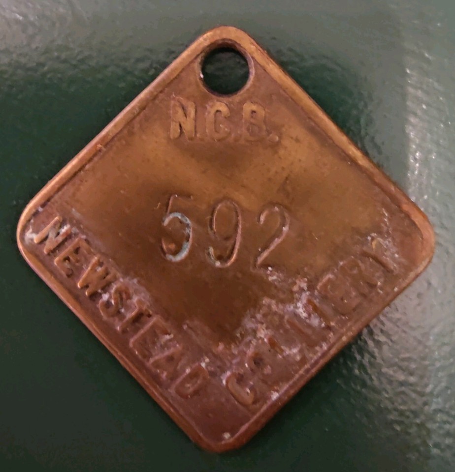 Newstead Colliery Pit Check Tally NCB Newstead Colliery 592