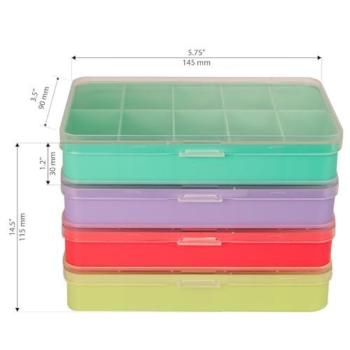 Personality Case Color-Coded Organizers, 4 Stackable boxes, 22 compartments