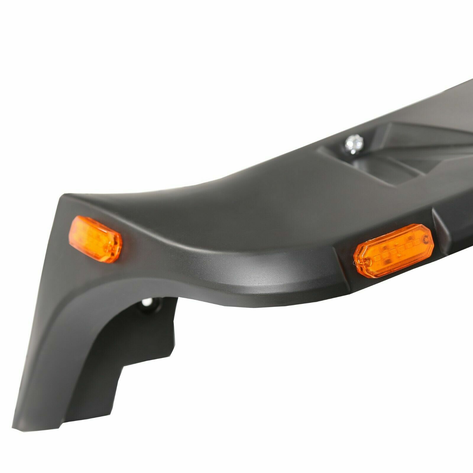 For 07-18 Jeep Wrangler JK Pocket Rivet Style Smooth Fender Flares w/LED 4PCS