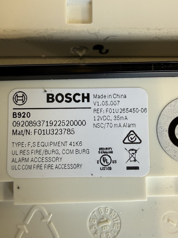Bosch B920 Text Keypad with Function Keys LCD Display - LOT OF 2