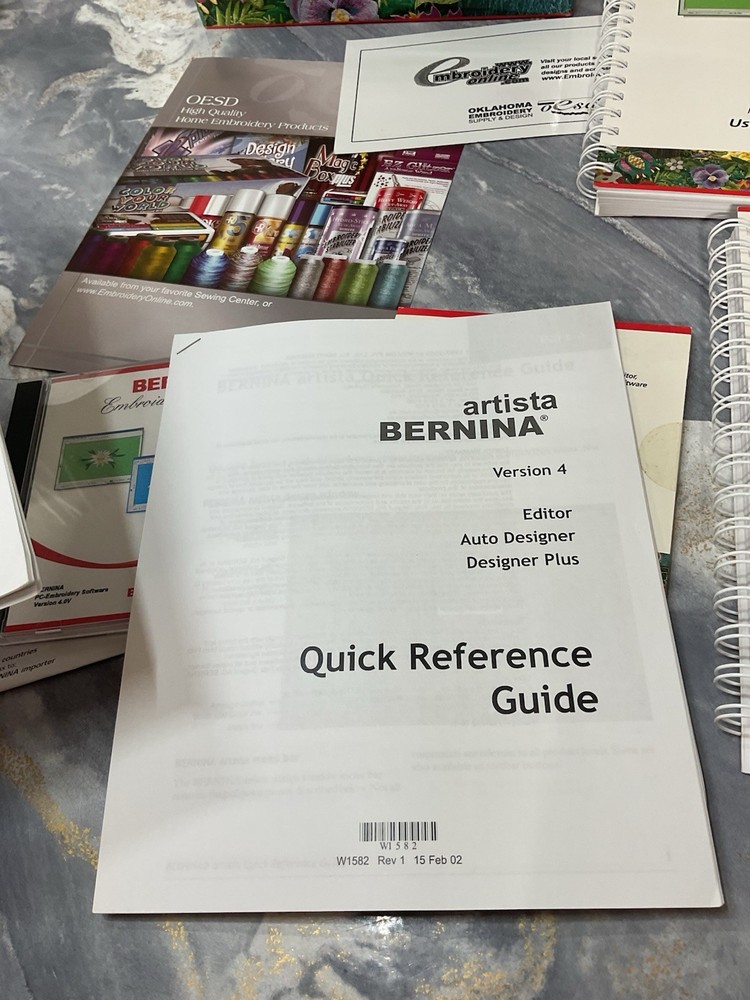 Bernina Embroidery Software CD And Manuals Version 4