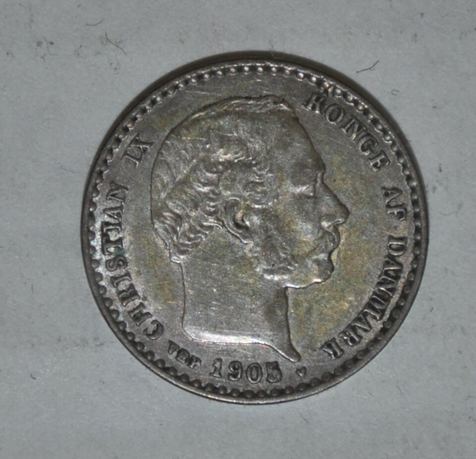 DENMARK 10 ORE 1905 SILVER {{{G660