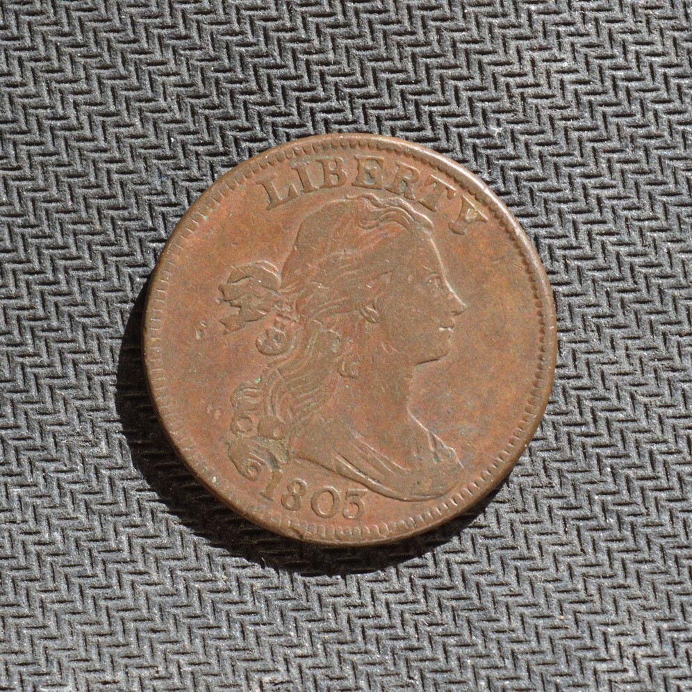 1803 Draped Bust Cent Small Date, Large Fraction