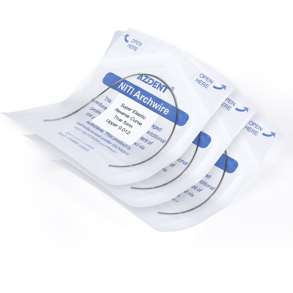 Dental Ortho Super Elastic Arch Wire NITI Reverse Curve Round/Rectangular True