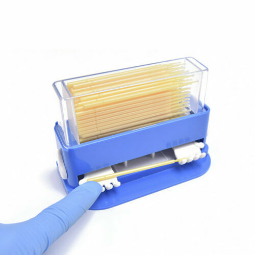 Dental 4 Sizes Disposable Micro Brush Applicators & Dispenser Holder Container