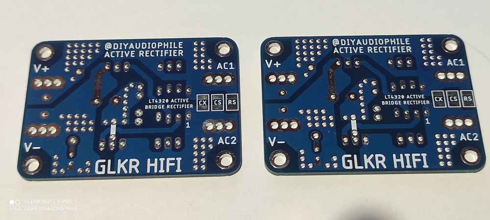 LT4320 Active Rectifier Board set, MOSFET Bridge Rectifier, * 2 blank PCBs