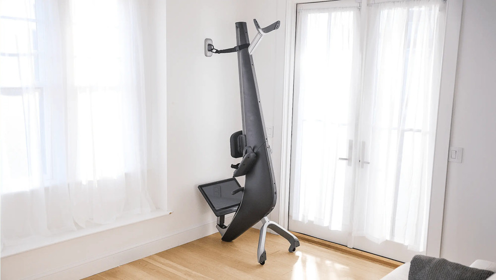 Hydrow Pro Rowing Machine with Immersive 22" HD Rotating Screen - Stows Upright