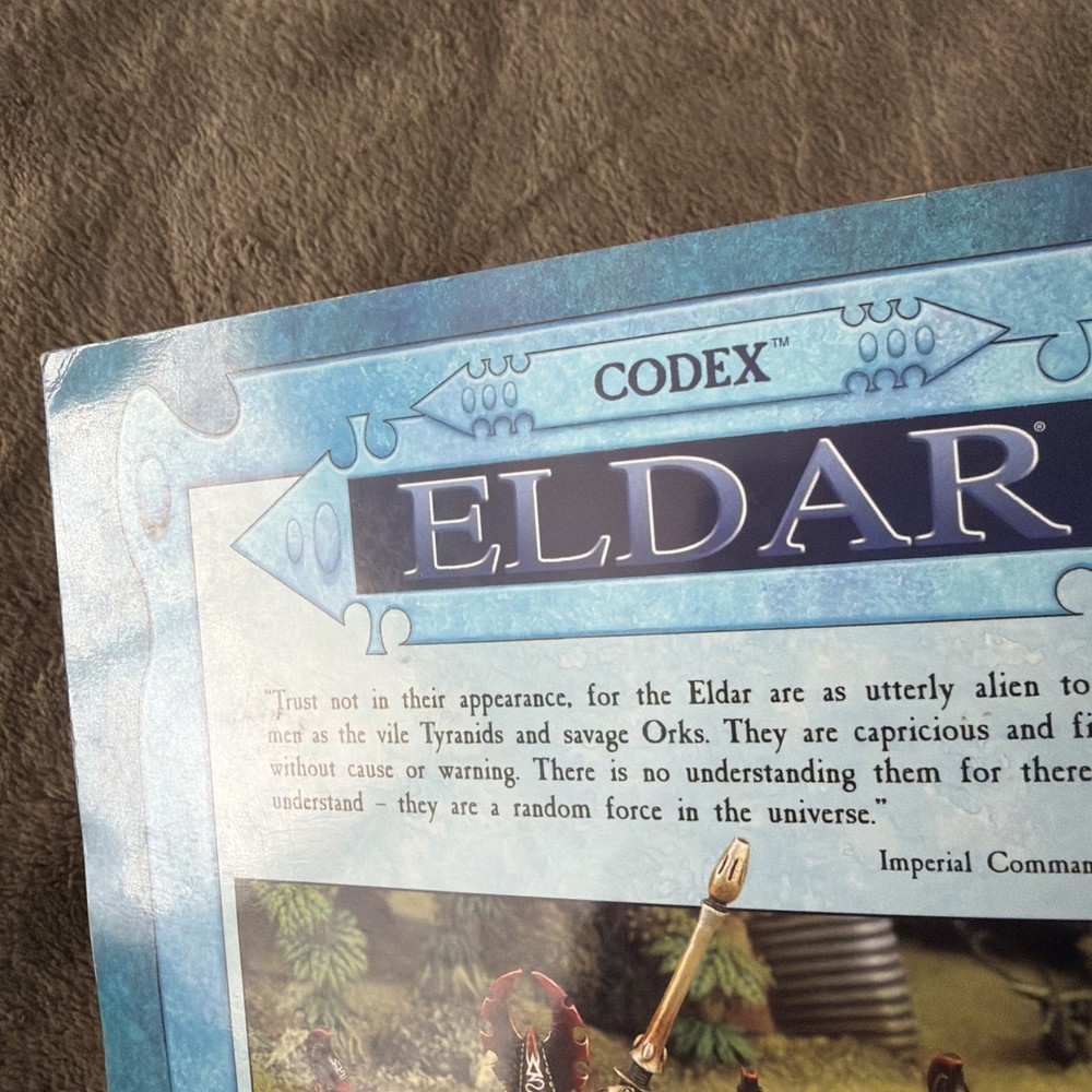Warhammer 40K - “Codex Eldar” 3rd edition 1999. Acceptable condition. #2