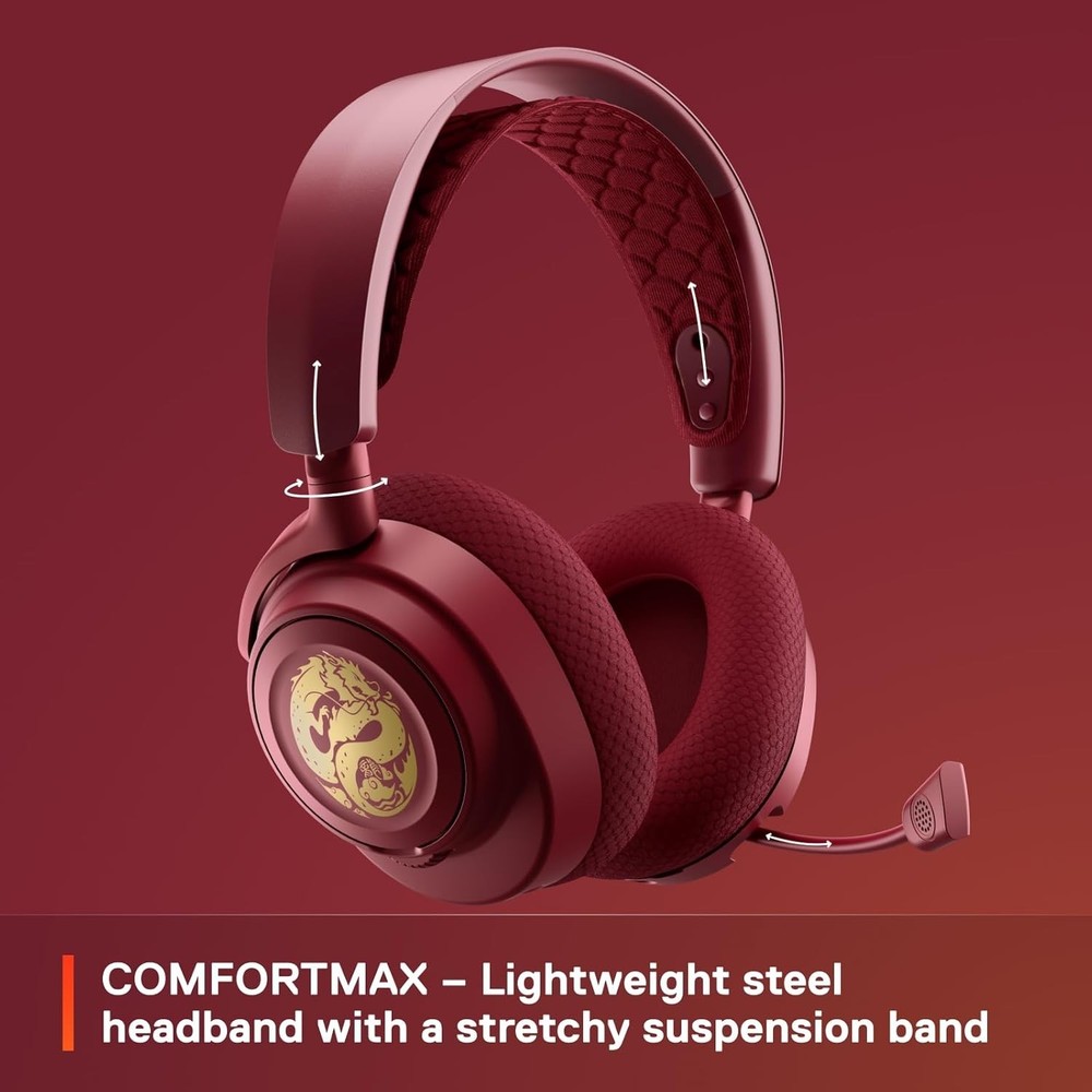 SteelSeries Arctis Nova 7 Wireless Multi-Platform Gaming Headset Dragon Edition