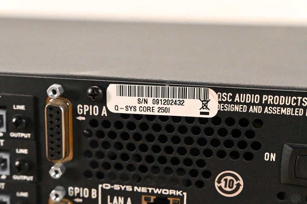 QSC Q-SYS Core 250i Integrated System Processor CG01H55