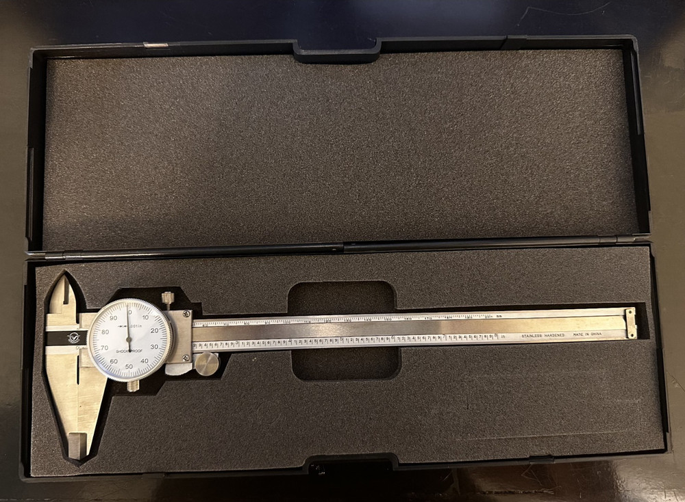 AEROSPACE  Precision Dial Caliper with white dial
