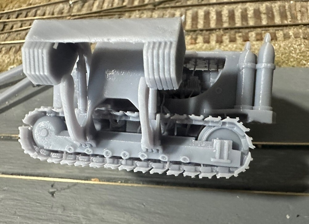 N Scale Dozer Cat 583 Pipe Layer Derail Rescue