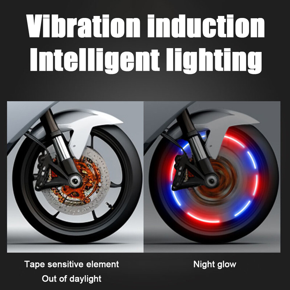 4Pcs Wheel Colorful Tire Light Valve Stem Cap Flashing Car Truck Motorcycle Bike