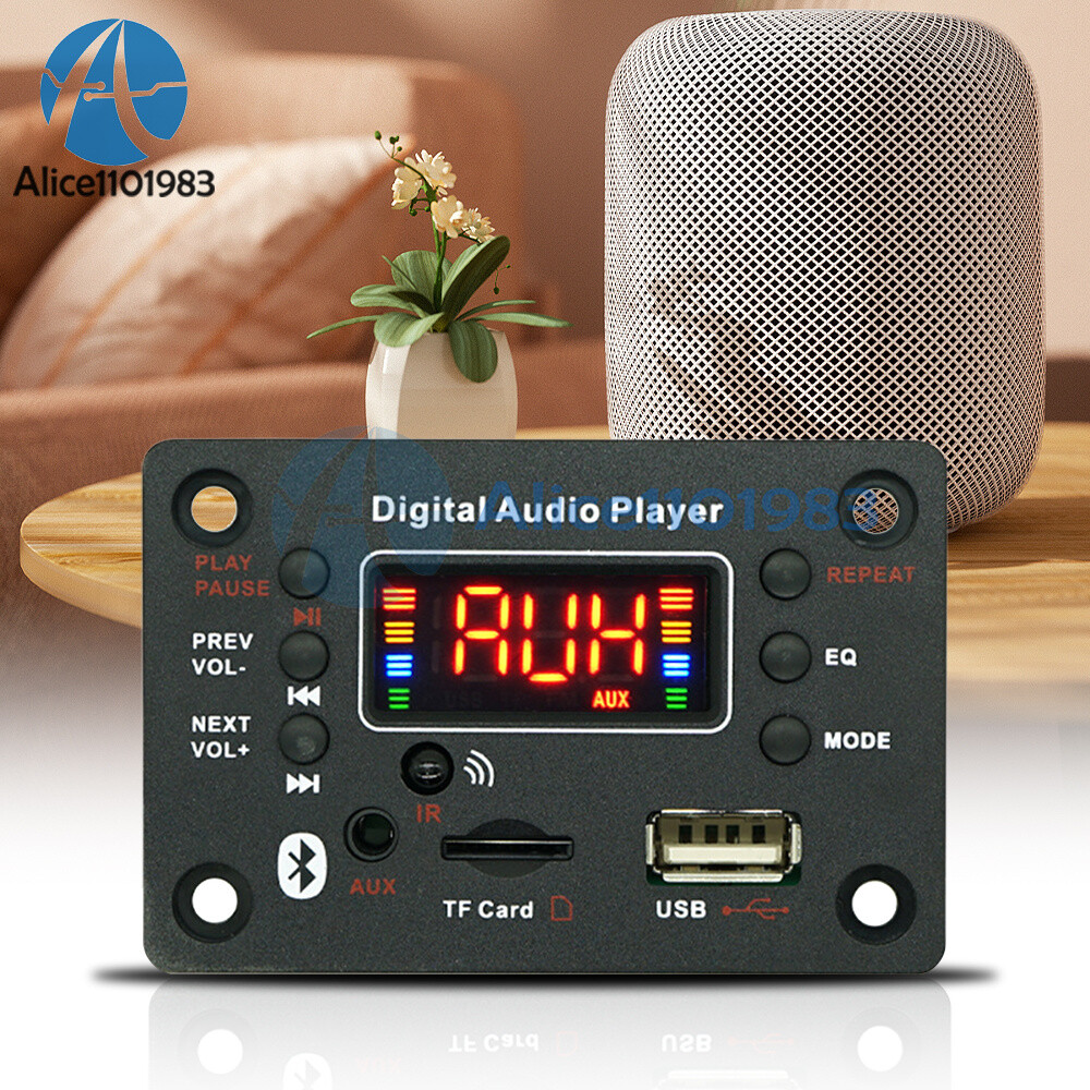 DC7-20V 2*40W Bluetooth Digital Audio Player Mp3 Decoder / Power Amplifier Board