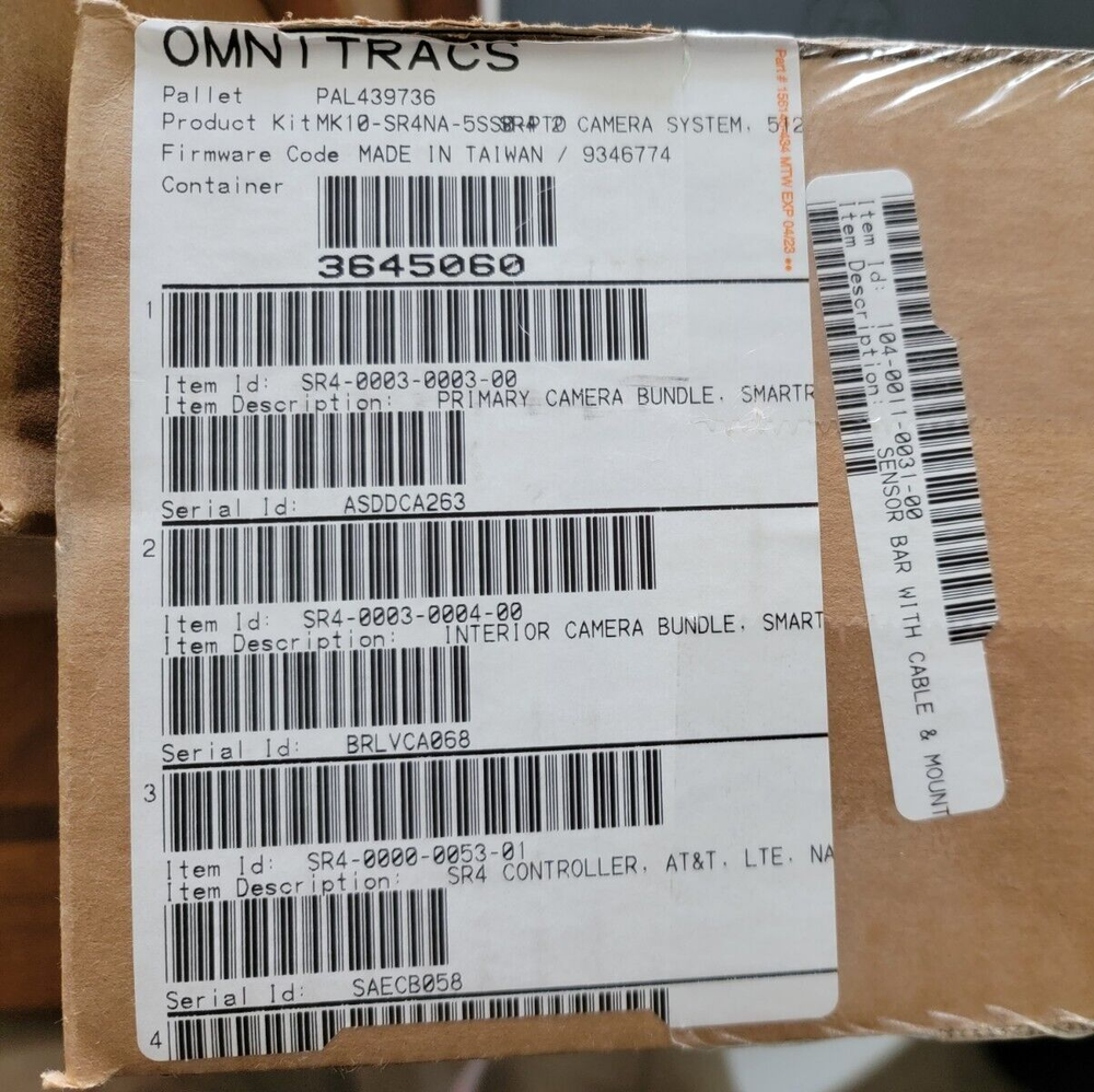 NEW Omnitracs SmartDrive SR4 SmartRecorder4 Kit Controller Sensor Camera Keypad