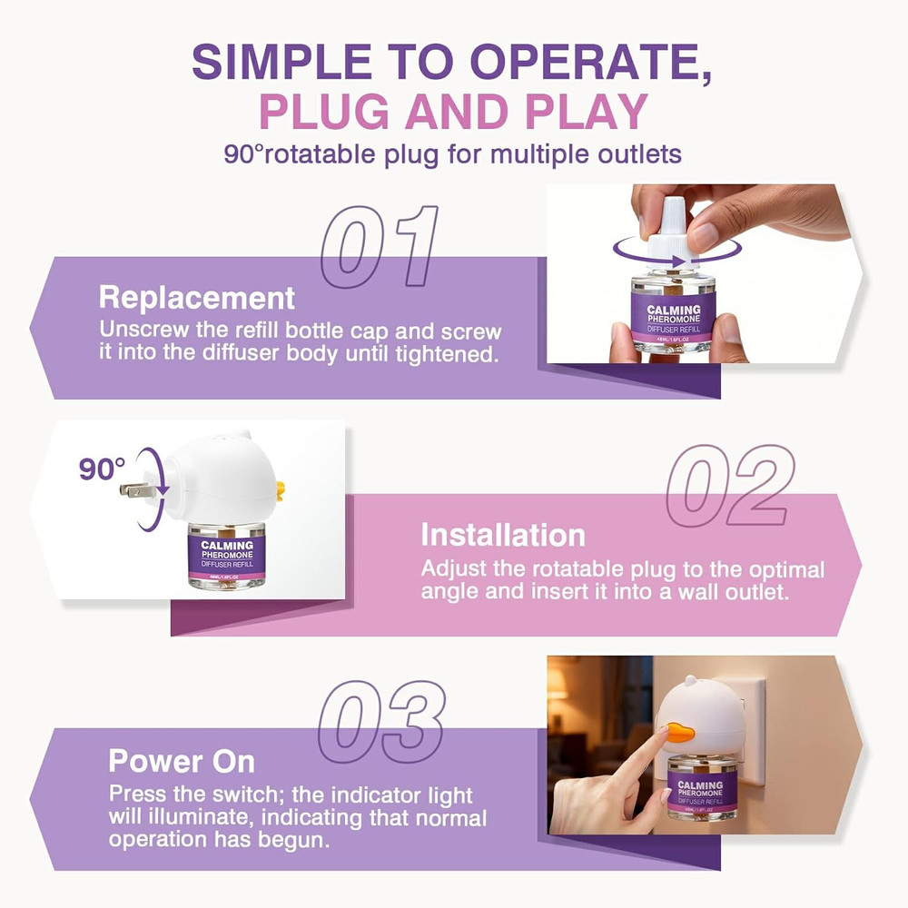 Cat Calming Pheromone Diffuser Effectively Relieve Anxiety Stress Cat Calming Di