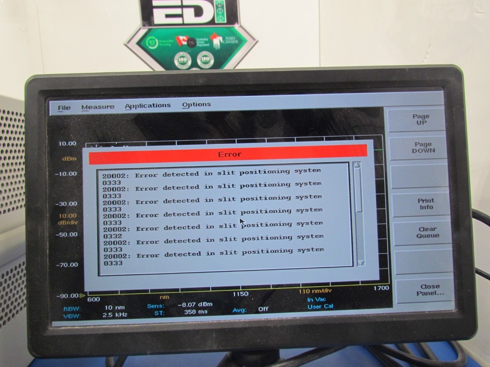 HP 86142A Optical Spectrum Analyzer