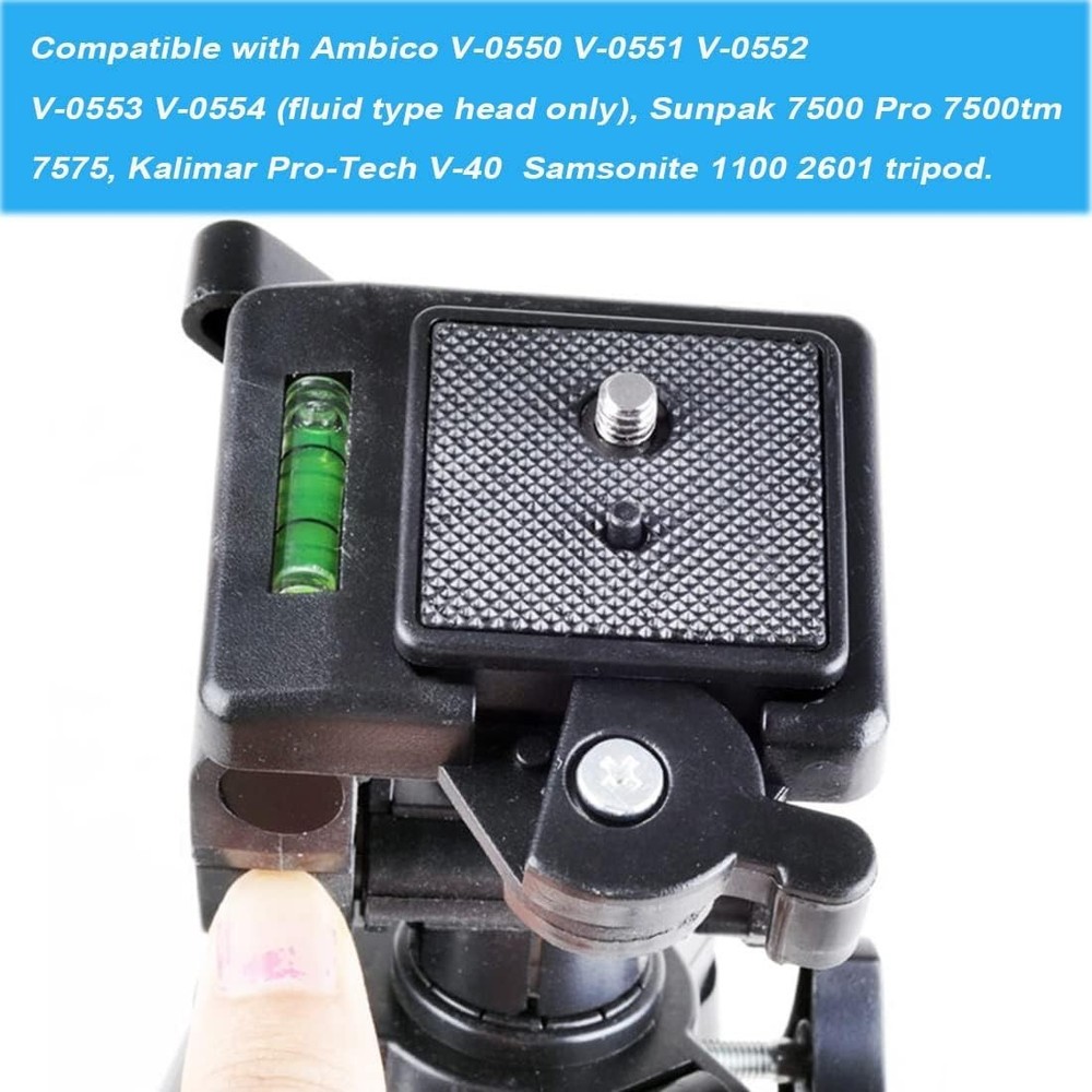 Durable 2-Pack 41mm Tripod Quick Release Plates - Compatible with Major Brands