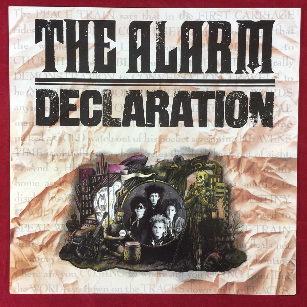 THE ALARM: “Declaration” RARE PROMO ALBUM FLAT 12” X 12"