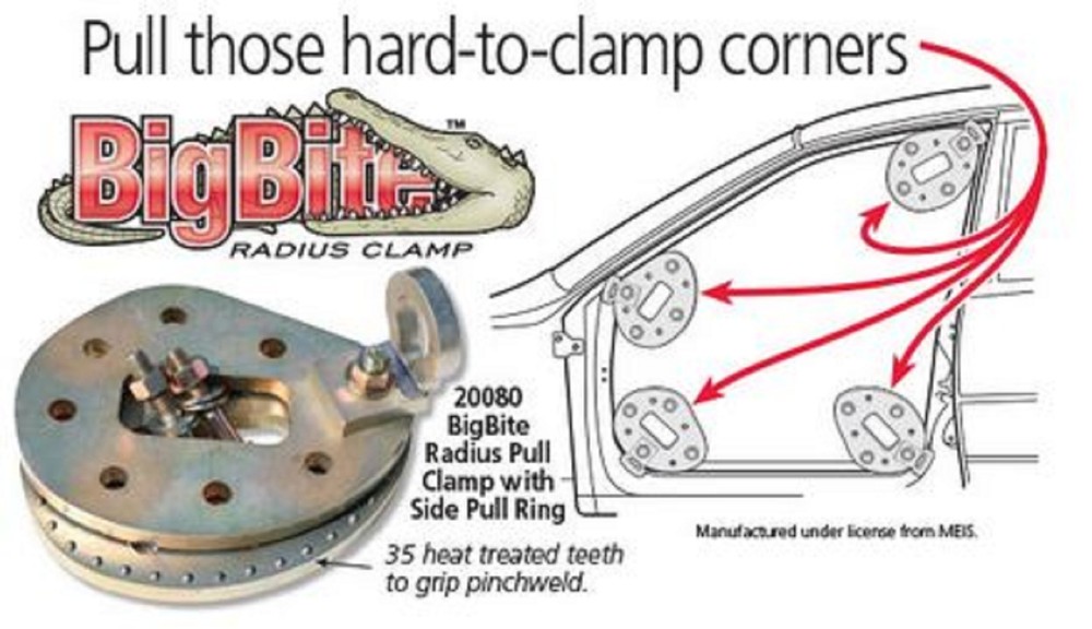 BigBite Radius Pull Clamp with Side Pull Ring Steck 20080 brand new!!!