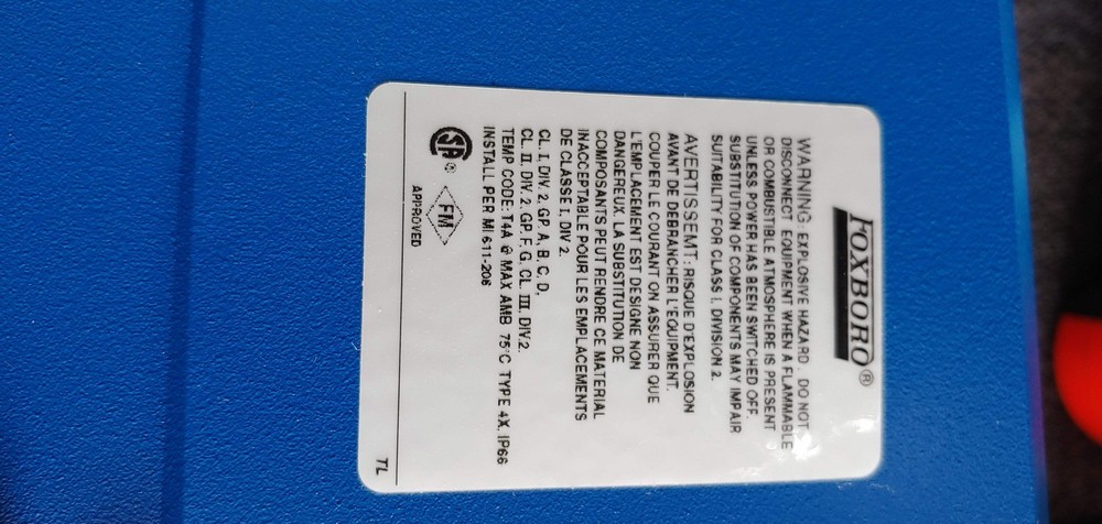 Foxboro 875PH-A2C-AC Communicator Series Intelligent PH/ORB Analyzer 0-14 PH