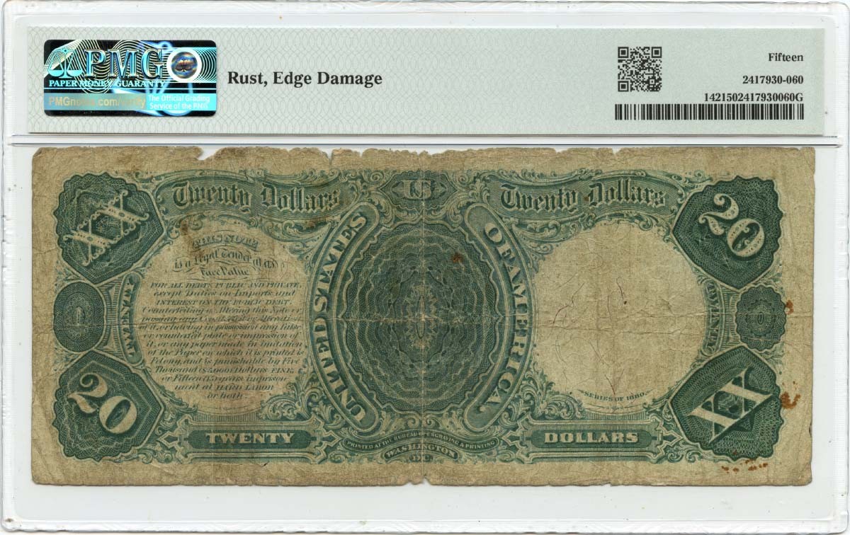 1880 $20 Legal Tender Note FR#142 PMG F15