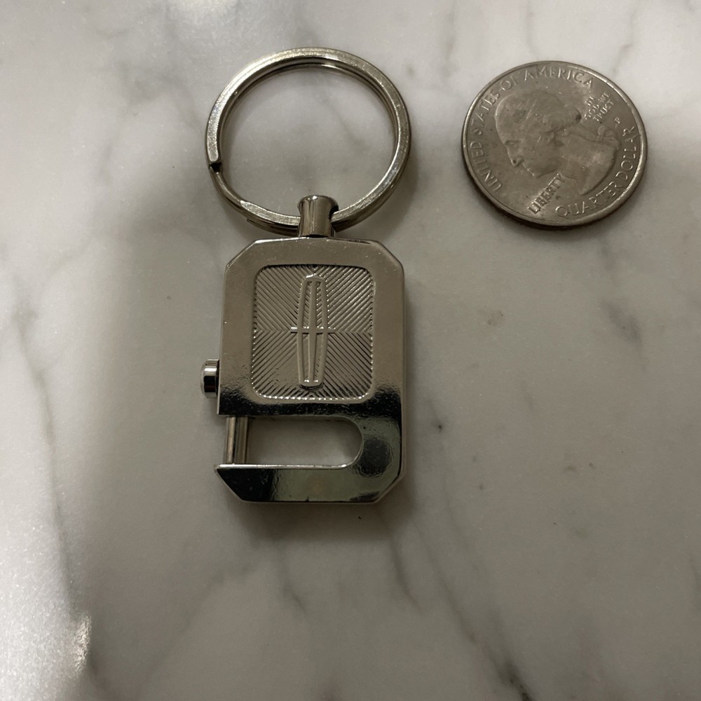 VTG Silver Lincoln Auto Key Ring