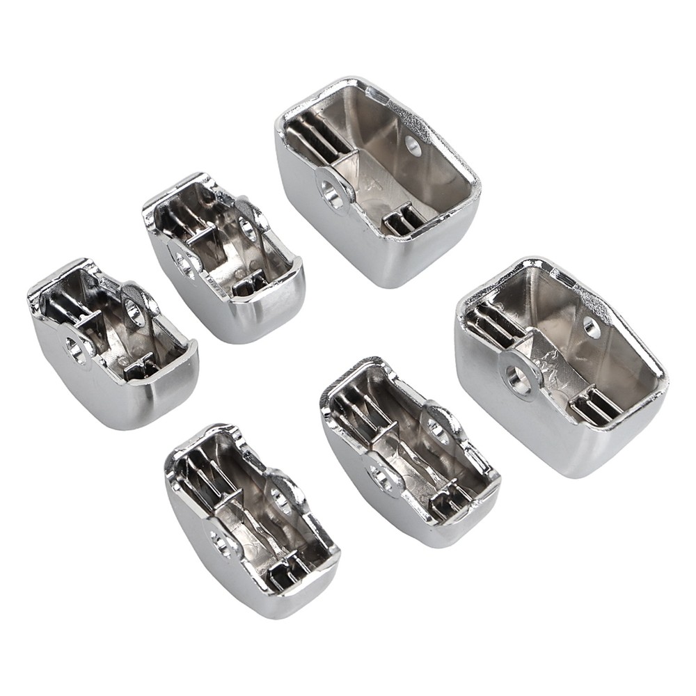 Chrome Hand Control Switch Housing Button Cap For Harley Dyna FXDF FXDLS Softail