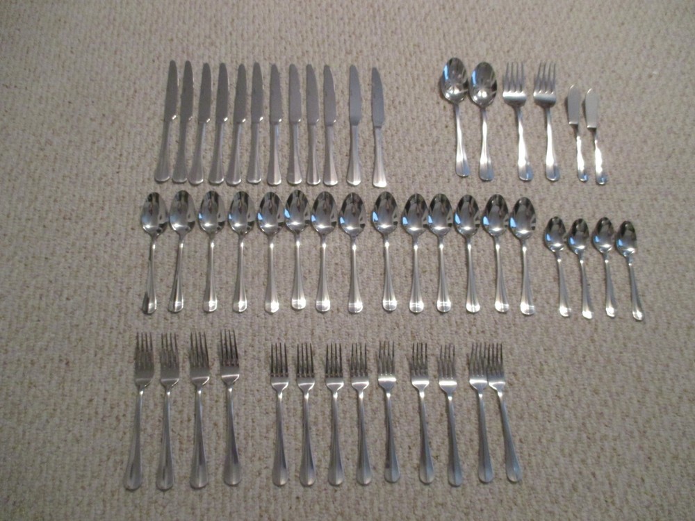 Pfaltzgraff Baguette Flatware 29 pc mixed set Simplicity??