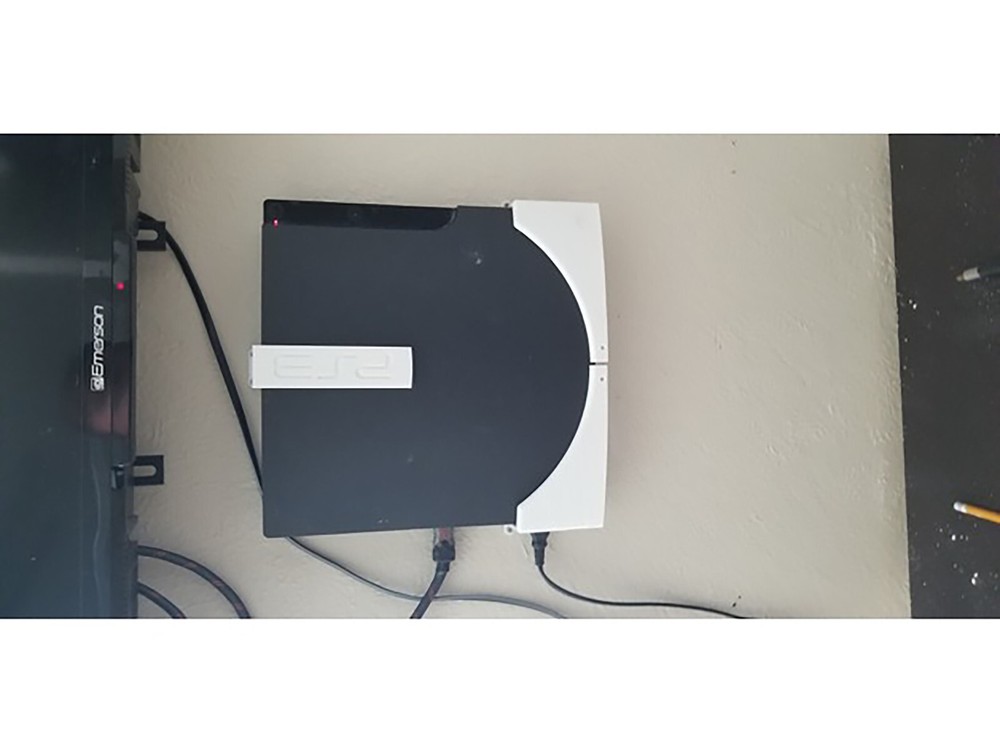 Sony PlayStation 3 PS3 Slim Wall Mount Case Large Mountable Display System Rack