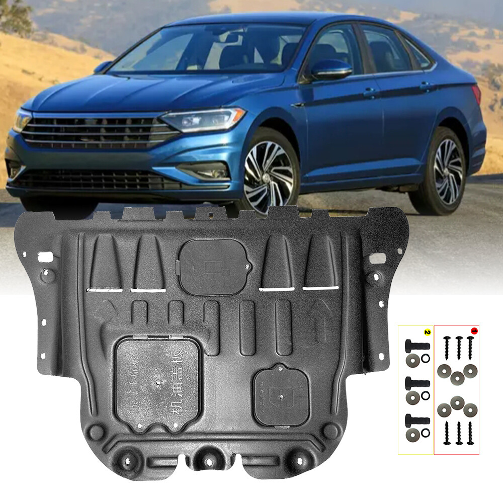 For VW Jetta 2019-2021 Auto Engine Cover Chassis Guards Shield Mud Flaps Black