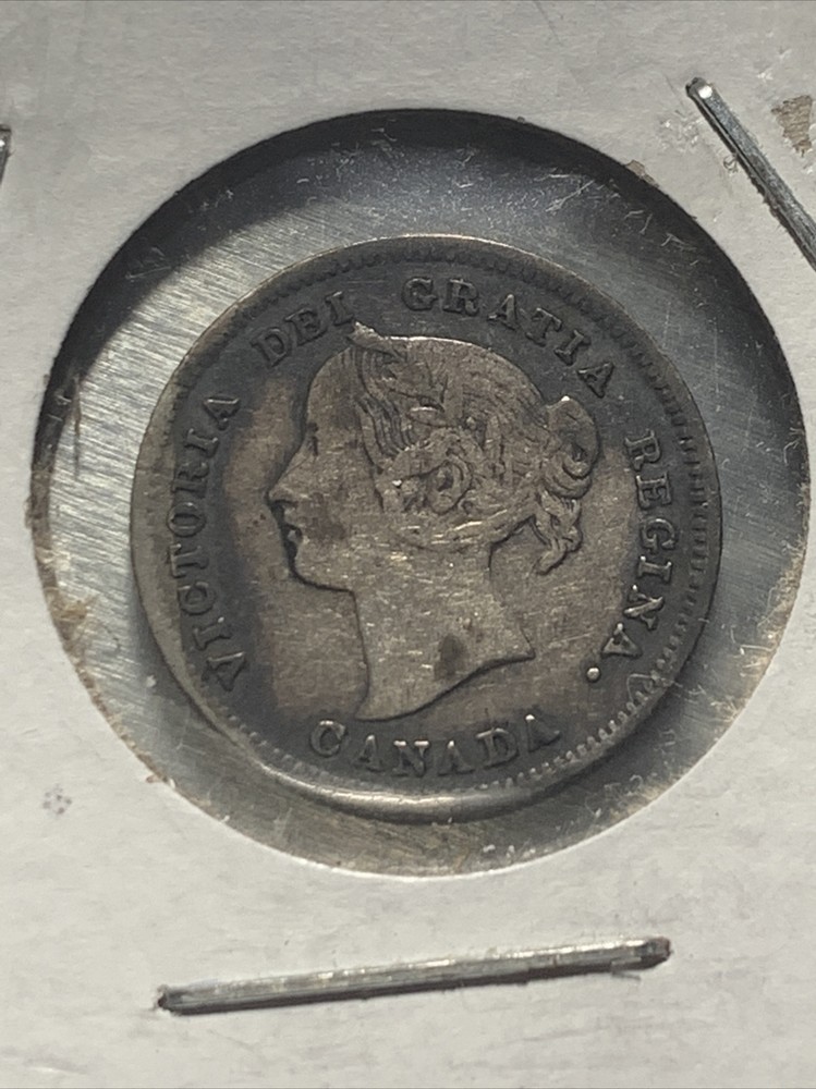 1897 Canada 5 Cents Silver Coin