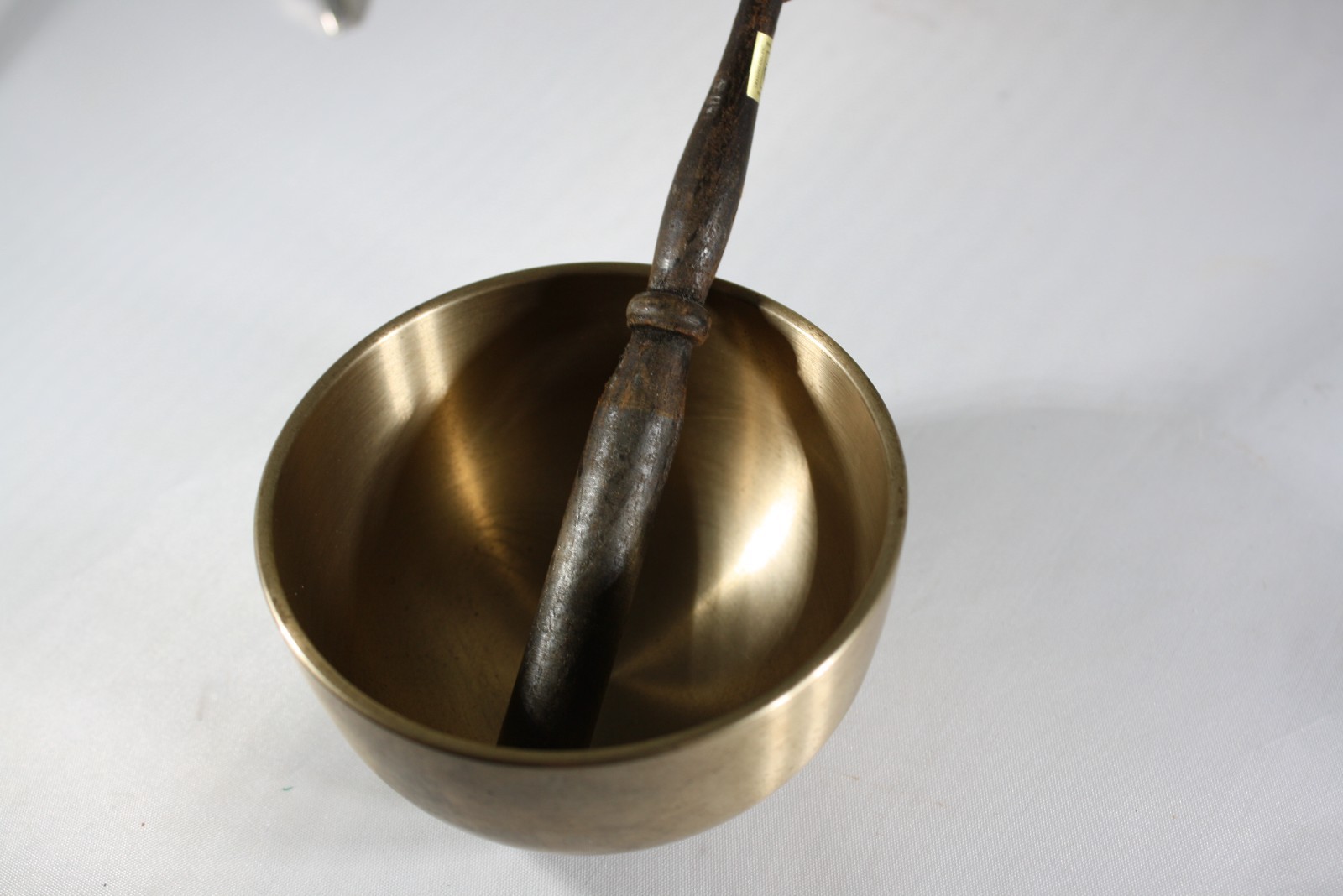 JAPANESE HOUSEHOLD BUDDHIST SINGING BOWL ORIN BRASS 3.5" Width VINTAGE