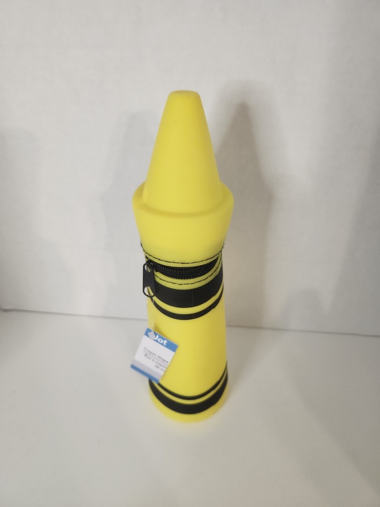 Crayon Shape Rubber Pencil Pouch - NEW