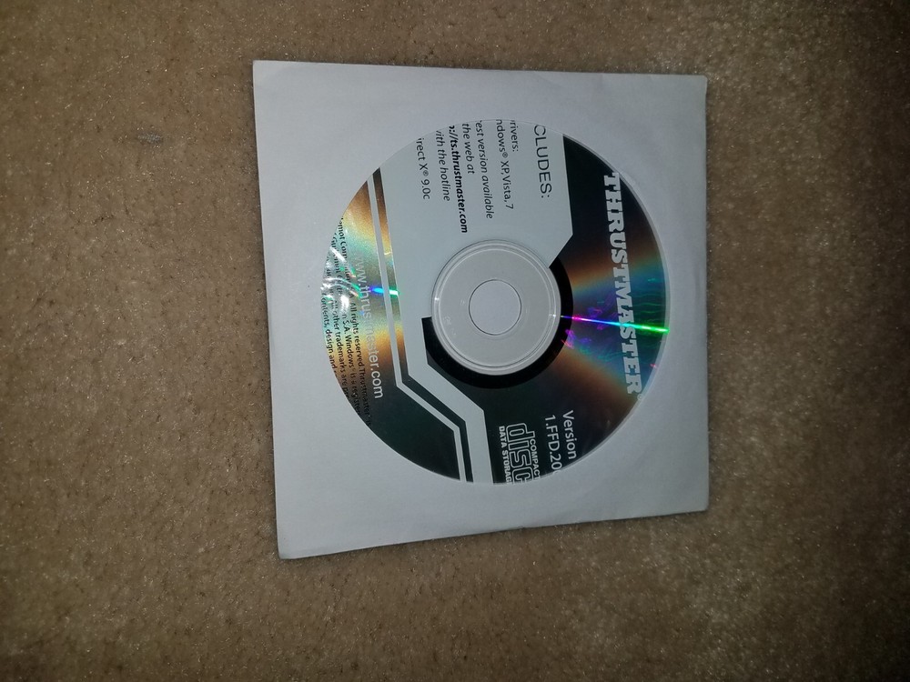 Thrustmaster  CD-ROM Software Version 1.FFD.2009 DISC ONLY!