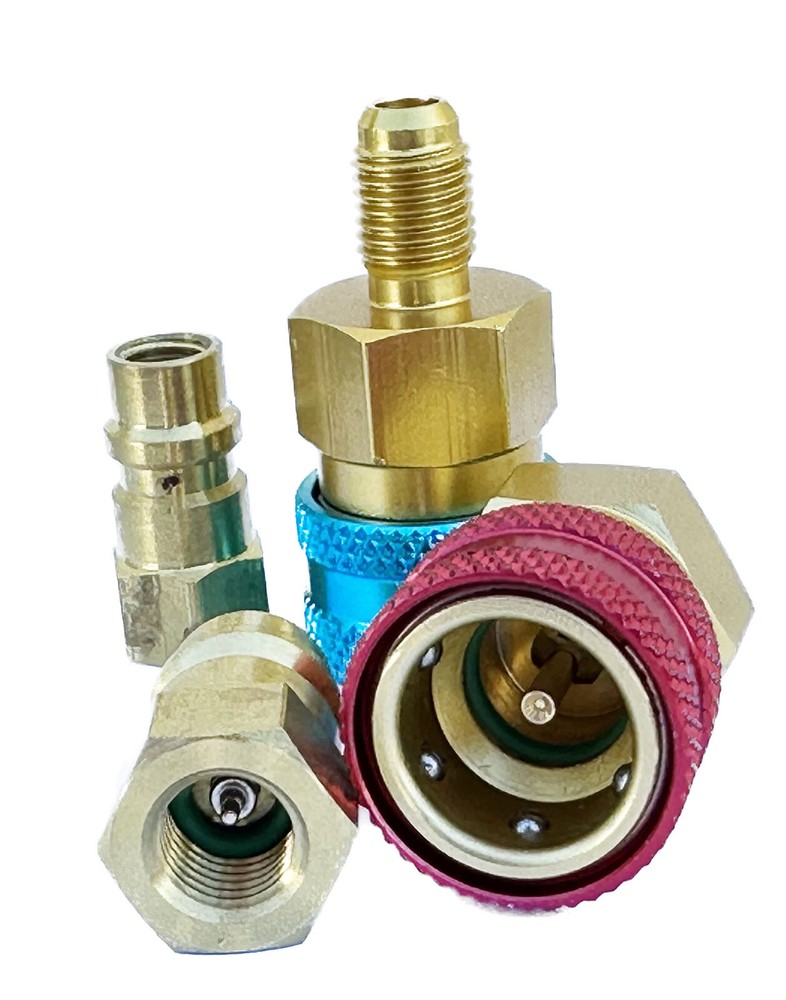 Quick R134a to R1234yf Adapter Conversion Kit AC Charging Evacuation Testing
