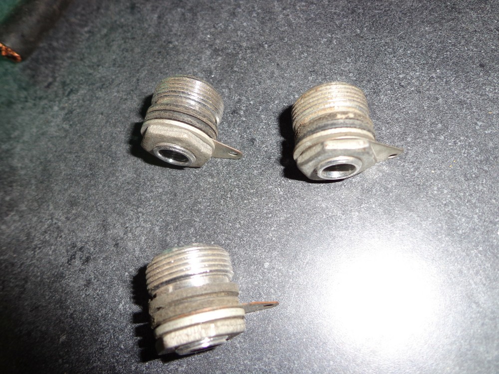 1pc Switchcraft nos vintage probe chasis connector jack button plug chasis jack