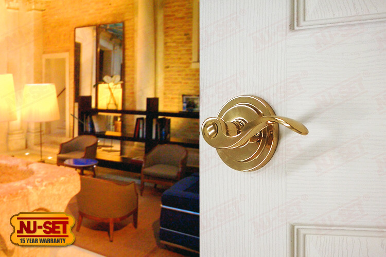 NUSET SANTA FE: PASSAGE LEVER (SOLID BRASS)