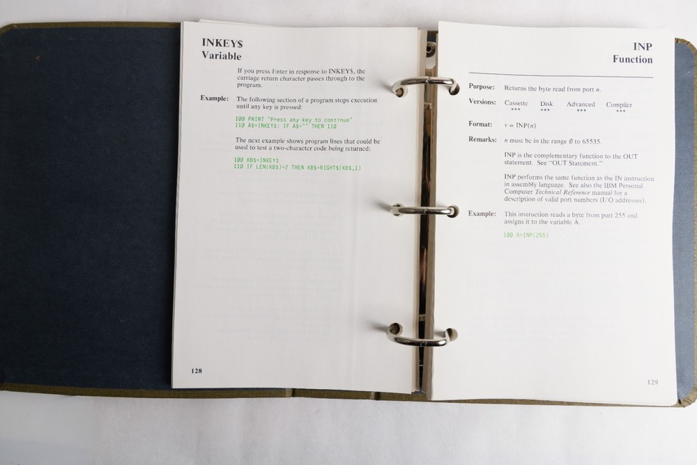 IBM 3.0 Basic Vintage Computer Hardware Reference Library